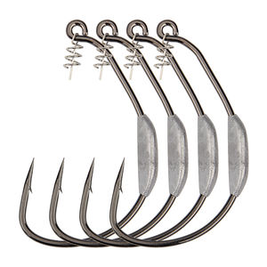 Hameçon lesté Spinpoler <span class=keywords><strong>Raptor</strong></span> à ardillon, hameçon offset lourd pour swimbait, avec ardillon de centrage Twistlock, pour leurres souples, jig anti-herbe pour eau salée et rivière - Product Image 1
