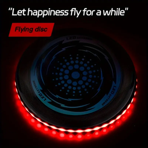 Disque volant lumineux avec 42 LED, brille dans le noir, disque de lancer pour enfants et adultes, jeux de plein air, plage, parc, camping, soirées, sports, amusement - Product Image 4