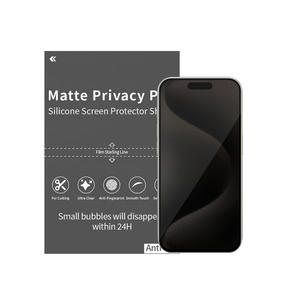 <span class=keywords><strong>Filtre</strong></span> de confidentialité mat OEM/ODM universel en PET anti-rayures, anti-espion, auto-réparateur, film protecteur d'écran pour tous les smartphones - Product Image 1