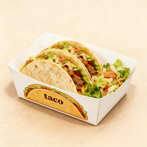 Bandejas de Papel Desechables para Alimentos, Resistentes a la Grasa, para Tacos, Nachos, Comida Mexicana, Comida para Llevar, Contenedor de Comida Rápida - Product Image 6
