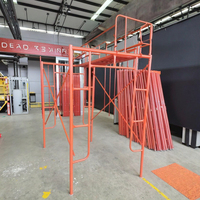 Échafaudage mobile léger et robuste pour portes extérieures, capacité de charge 700 kg, cadre en H, échelle à marches, pour la construction