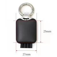 Câble de charge USB 3-en-1 portable multifonction lumineux en nylon tressé avec logo personnalisé, idéal comme cadeau