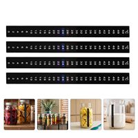 Termometer Perekat 0-50 ° Strip Temperatur Fermentasi PET Hitam, Mudah Dibaca, untuk Kimchi dan Kontrol dalam Wadah Kaca