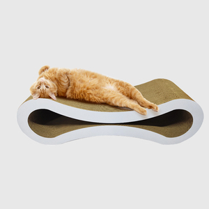 Cama para Gatos Kinchla Infinity Shape, Moderna, Ecológica, de Cartón Corrugado, Sofá, Lounge - Product Image 1