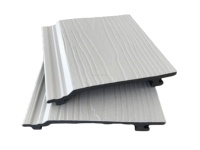 Panneau de Bardage Extérieur WPC Rainuré Étanche Décoratif pour Murs Extérieurs