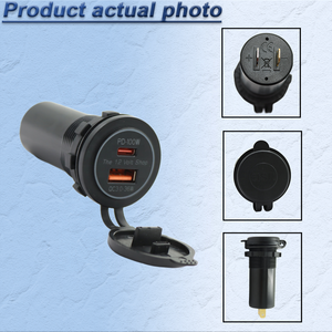 Cargador PD de 100W Tipo-C para Auto de 12-24V con QC3.0 y Puerto AUX, Puertos Duales para Teléfonos Móviles y Computadoras - Product Image 3