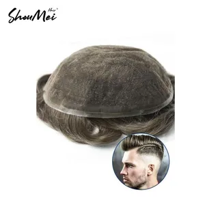 Wholesale Manufacture Remy Human Hair Natural Hair Line Swiss Full Lace Toupee