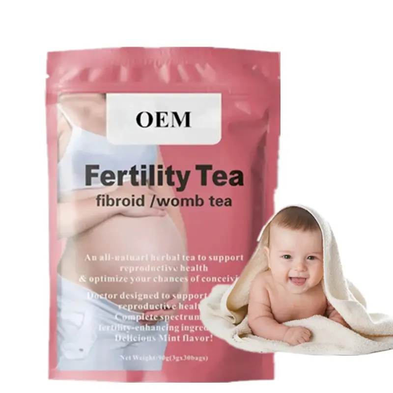 Chá de desintoxicação de ervas de marca própria OEM/ODM/OBM para fertilidade natural feminina, chá orgânico para mulheres grávidas, chá para o útero