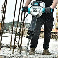 Marteau de démolition professionnel industriel électrique 2100 W, robuste, 3-en-1, moteur sans balais, conception portable, 220 V, brise-roche