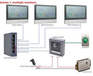 Hik IP видео домофон комплект DS-KIS603-P(B) В наличии дверной станции для виллы или дома DS-KIS605-P - Product Image 4
