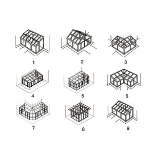 Ngoài ra nạc để mở rộng biệt thự ngoài trời hiên 4 tất cả các mùa sunroom ngoài trời cơ giới mùa đông vườn Kit - Product Image 3