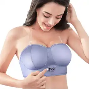 新しいホット販売電気乳房ブラ女性胸拡大振動加熱マッサージエンハンサーブラ