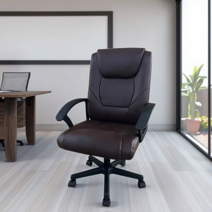 Muebles de comedor Diseño de lujo Silla de PU Altura ajustable Móvil Durable Sala de reuniones Silla de oficina de conferencia giratoria de cuero - Product Image 4