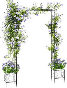 <span class=keywords><strong>Arche</strong></span> de clôture extérieure <span class=keywords><strong>en</strong></span> fer métallique certifiée écologique 218*50*94cm, clôture de sécurité robuste, facilement assemblable pour cérémonie/<span class=keywords><strong>mariage</strong></span> - Product Image 5