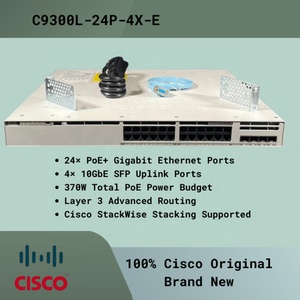 Switch de Red PoE de 24 Puertos C9300L-24P-4X-E con 4x10G Uplink, SNMP, QoS, Apilable y Soporte VLAN - Nuevo - Product Image 4