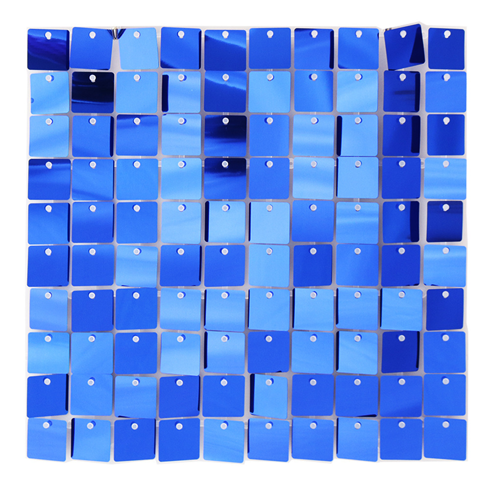 Plaque de base transparente carrée bleu foncé 7017 3030 cm
