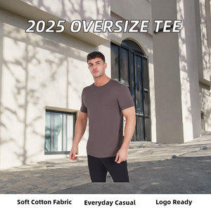 Camiseta de Hombre Estilo Europeo Americano, Corte Regular, Personalizada, 200 Gramos, Ligera, Manga Corta, Promocional, 100% Algodón, Lisa, Informal, 2025 - Product Image 2