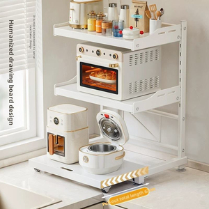 Soporte de Acero al Carbono de 3 Niveles con Altura Ajustable para Horno de <span class=keywords><strong>Microondas</strong></span>, Tostadora y Parrilla, Fabricado en China - Product Image 5