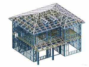 Infrastrutture Prefabbricate in Acciaio Leggero CE/ASTM per Ville Moderne, Edifici per Uffici, Grandi Fabbriche, <span class=keywords><strong>Scuole</strong></span>, Ospedali e <span class=keywords><strong>Progetti</strong></span> Rapidi - Product Image 6