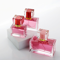 Carré personnalisé 30ml 50ml 100ml emballage de flacon de parfum vide bouteille de parfum en verre de vaporisateur de parfum