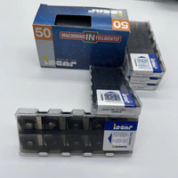 ISCAR CNMG 431-TF IC907 Inserto de Carburo de Tungsteno de Alta Velocidad para Torneado Externo, Herramienta para Torno CNC, Recubrimiento PCD/PCBN, Súper Duro 45-65HRC