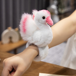 Cross-Border Standing Shoulder Flamingo Clap Pulsera Loro para Pop Ring Bicicleta Juguete de peluche Técnica bordada para el estrés - Product Image 2