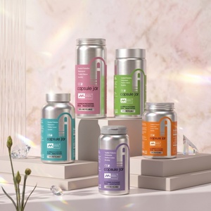 Emballage en aluminium recyclable sur mesure pour flacon de capsules, pilules et comprimés de vitamines pour votre marque de compléments alimentaires - Product Image 1