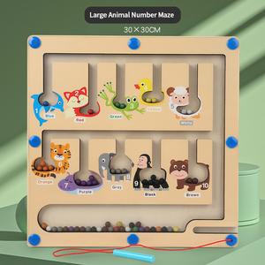 Jouet d'apprentissage des maths pour enfants, jeu éducatif Montessori, planche de comptage en bois, plateau de perles, <span class=keywords><strong>calcul</strong></span> des nombres, jouet d'apprentissage des maths - Product Image 2
