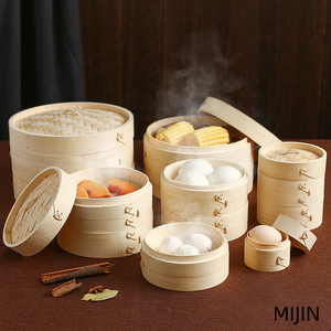 Handmade dệt hấp ngăn kéo với Side xử lý bánh bao món ngon truyền thống hấp tre - Product Image 6