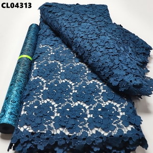 Tessuto in Pizzo Tradizionale alla Moda a Prezzo di Fabbrica, Tessuto Ricamato con Cristalli Austriaci, <span class=keywords><strong>Guipure</strong></span> per Abbigliamento Senegal e Mali - Product Image 1