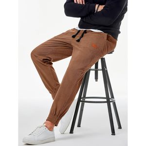 Pantalones Deportivos de Pana para Hombre FOXA, con Cordón, Cintura Elástica, Corte Holgado y Ajustado, con Bolsillos, para Uso Casual - Product Image 5