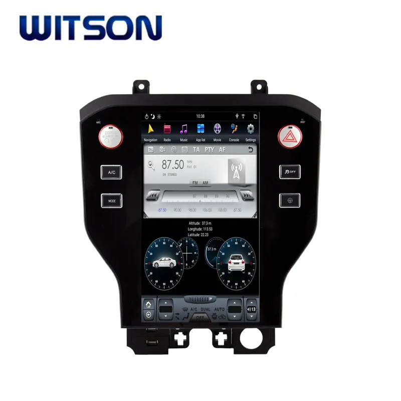 WITSON Android 9.0 Tesla Car Audio System MultimediaためFORD MUSTANG 2013-2018 6コア + 4G + 32G IPS Screen