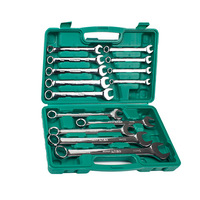 Ensemble complet d'outils de mécanicien 216 pièces avec clés mixtes et douilles, boîte à outils de réparation automobile manuelle OEM, coffret rigide
