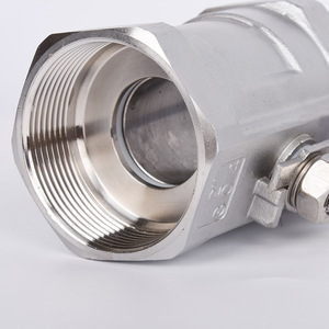 Válvula de Bola Manual de Acero Inoxidable 316, 1000 WOG, 2 Vías, Roscada, de Paso Completo, de Alta Resistencia, 1 Pieza, Certificada OEM ISO9001 - Product Image 6