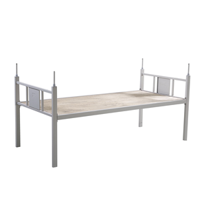 School Dormitory 2 Layers Bunk Bed for Adult With <b>Mattress</b> Apartment Metal Bunk Bed Iron <b>Double</b> Metal Bed - Product Image 3