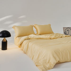 King Queen housse de couette simple drap de lit taies d'oreiller doux et soyeux pour la peau dormir nu Lyocell refroidissement été ensemble de literie - Product Image 2