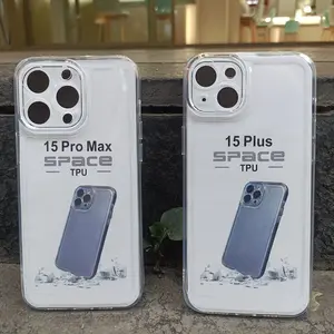 Precio barato al por mayor transparente claro suave TPU móvil cubierta de la carcasa del teléfono para el iPhone 15 14 13 12 11 pro Max 8 7