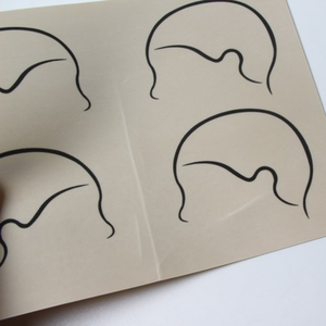 Hairstroke Practice Tattoo Skin con impresión de cuero cabelludo Micropigmentación SMP Training Skin para principiantes - Product Image 5