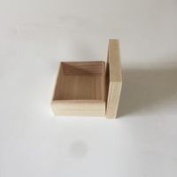 Maßgefertigte Kleine Holzkisten Geschenkverpackung Schmuckverpackung Natürliche Paulownia-Holzbox Individuelle Boxen mit Logo