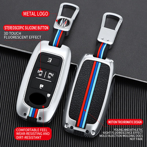 Housse de clé en métal pour Toyota Raize DAIHATSU Rocky, étui de protection avec porte-clés, design anti-perte pour clé intelligente, télécommande - Product Image 2