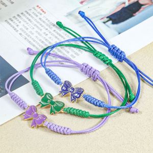 Colorful Animal Sports Style Butterfly Charm Waterproof <b>Plastic</b> <b>Wrap</b> Bracelet String Braided Bangle Promotional Fashion Jewelry - Product Image 3