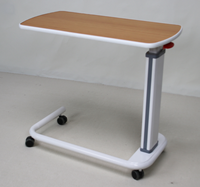 Table de lit pliable en bois pour hôpital, réglable, avec plusieurs options de couleurs, pour usage hospitalier