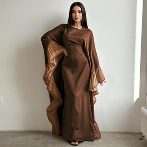 2025 primavera/estate musulmano elegante Abaya Middle East Dubai <span class=keywords><strong>abito</strong></span> in pizzo arabo <span class=keywords><strong>maniche</strong></span> <span class=keywords><strong>a</strong></span> <span class=keywords><strong>pipistrello</strong></span> <span class=keywords><strong>abito</strong></span> <span class=keywords><strong>lungo</strong></span> Kabaya Caften - Product Image 4