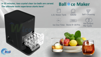 Machine à glaçons sphériques BLG pour la maison et le commerce, en acier inoxydable sans BPA, pour les bars à domicile, obtenez votre machine à glaçons pour une livraison rapide