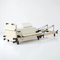 Machine de Pilates Reformer pliable à hauteur réglable certifiée CE, gain de place, pour débutants et professionnels
