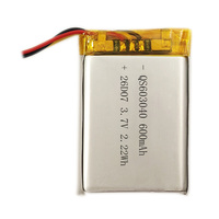 Batterie Li-ion polymère rechargeable en gros 603048 603040 850 mAh 600 mAh 3,7 V Lipo