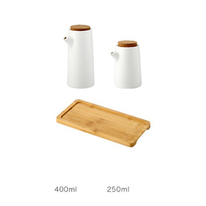 2 Cái Một Bộ Giấm Nhà Bếp Dầu Hương Vị Pot Gia Vị Pot Gia Vị Lưu Trữ Container Với Thìa Và Pallet - Product Image 5