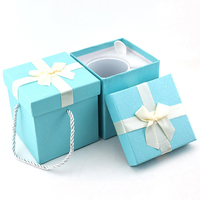 Boîte cadeau en carton personnalisée de luxe, écologique, vert menthe, pour ensemble de bijoux, avec tiroir pour bague et collier
