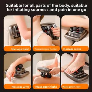 Pistola de fascia redonda multifuncional de seis cabezas para hombres y mujeres Nuevo masajeador vibratorio para relajación corporal - Product Image 2
