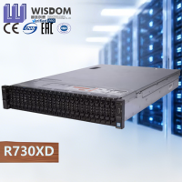 Serveur Rack Dell R730xd R740xd R750 d'occasion de haute qualité, personnalisable, avec 2 processeurs Xeon Gold, idéal pour l'hébergement dédié à prix abordable